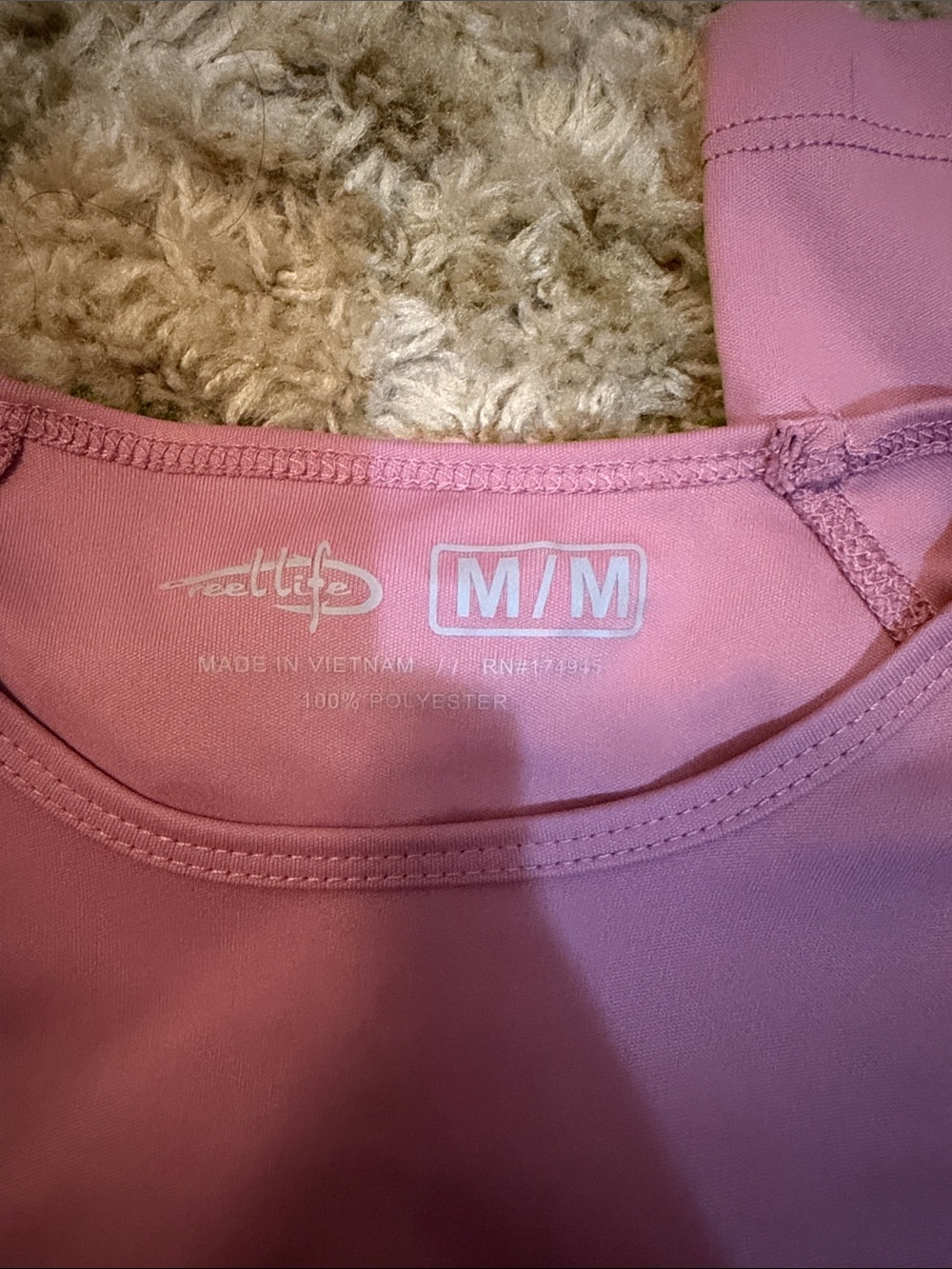 Reel Life Long Sleeve Performance Shirt - Dusty Pink - Picture 3 of 3